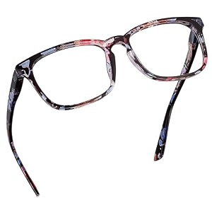 readerest blue light reading glasses - lightweight computer glasses wspring hinges - uv protection anti glare amp eye strain