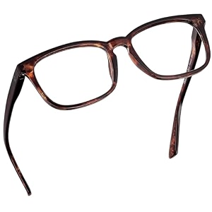 readerest blue light reading glasses - lightweight computer glasses wspring hinges - uv protection anti glare amp eye strain