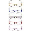 Reading Glasses 5 Pairs Tiger Patterned Arms