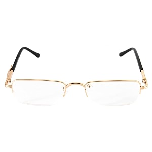 ready readers half rim metal frame with pocket clip