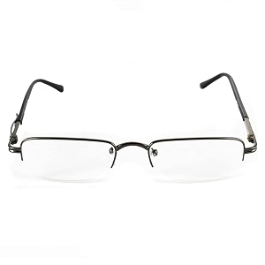 ready readers half rim metal frame with pocket clip