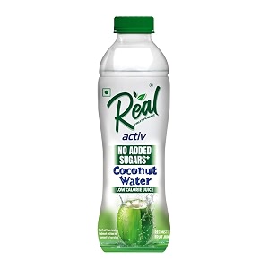 real activ coconut water  refreshing hydration with no added sugars