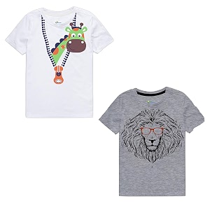 Real Basics Boys Regular TshirtPack of 2
