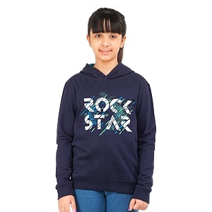 Real Basics Girls Cotton Hooded Sweatshirt Pack