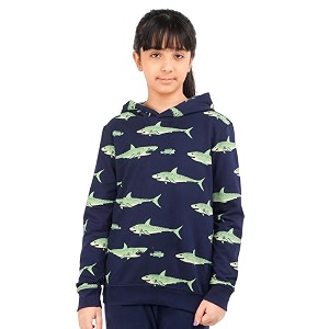 Real Basics Girls Cotton Hooded Sweatshirt Pack