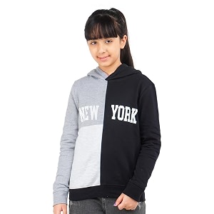 Real Basics Girls Cotton Hooded Sweatshirt Pack