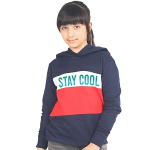 Real Basics Girls Cotton Hooded Sweatshirt Pack