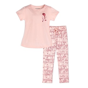 Real Basics Girls Cotton Printed Short Sleeve