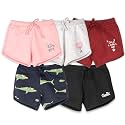 Real Basics Premium Multicolour Cotton Shorts for Girls (Pack of 5)