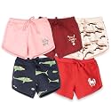 Real Basics Premium Multicolour Cotton Shorts for Girls (Pack of 5)