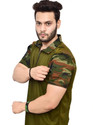 REAL DAD Military Camouflage Men Polo Neck