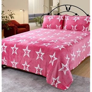 realdream presents luxurious bedsheets for winter king size fitted flannelwarm double bedsheet fully elasticized with 2 pillow covers 72 x 78 x 8 inches floral brown 72 x 78 x 8 inches king