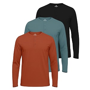 Real Essentials 3 Pack Mens Casual Long