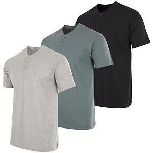 Real Essentials 3 Pack Mens Casual Long