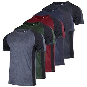 Real Essentials 5 Pack Mens Dry-Fit Moisture
