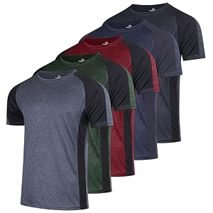 Real Essentials 5 Pack Mens Dry-Fit Moisture