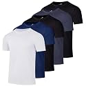 Real Essentials 5 Pack Mens Dry-Fit Moisture