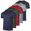 Real Essentials 5 Pack Mens Dry-Fit Moisture