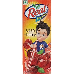 real fruit power  cranberry juice 180ml