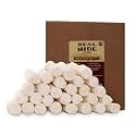 Real Hide All Natural Dog Chew Treats, 9-10 Inch, 20 Count