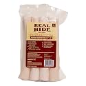 Real Hide Dog Chew Treats Rawhide Rolls, 9-10 Inch, 4 Count
