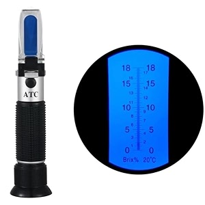 real instruments 0 to 18 brix refractometer cutting liquid refractometer sugar and fruit refractometer