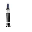 Real Instruments 0 To 55% Brix Refractometer Handheld Brix Meter For Fruit Juice Dual Scale Automatic With ATC