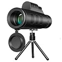 Real Instruments 40X60 Magnification Zoom HD,Monocular for Adults and Children,High Power Telescope Gadget, with Built-in Compass