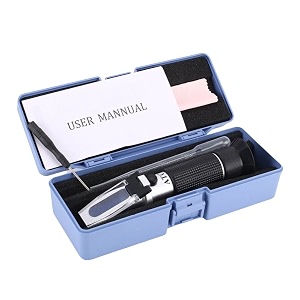 real instruments 58 to 92 refractometer honey for honey moisture brix and baume 3 in 1 uses brix scale range honey moisture tester with atc ideal for honey maple syrup and molasses bee keeping