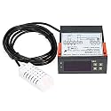 Real Instruments Digital LED Display Humidity Controller With Thermostat Control Switch NTC Sensor Probe Hygrometer Controller (MH-13001)
