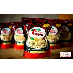 Real Konkan Whole Crunchy Cashews Super Jumbo