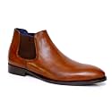 Real Leather Men Black Chelsea Boot