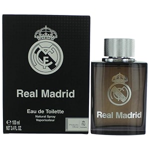 real madrid black edt spray for men 34 ounce