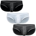 Real Men Ares-Ascent Low-Rise Pouch Bikini Brief - ABCD Custom Pouch Size - Waist XS-5XL