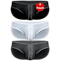Real Men Ares-Ascent Low-Rise Pouch Bikini Brief - ABCD Custom Pouch Size - Waist XS-5XL