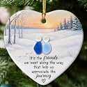 Real Sea Glass Friendship Ornaments, Its The Friends We Meet Along The Way