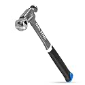 Real Steel Ball Peen Hammer 16 oz, Metalworking Tool Ball Pein Hammer (One Piece Forged) 0660