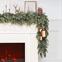 Real Touch Artificial Cedar Garland for Christmas Decor 5FT