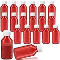 Reallnaive 20 Pcs 3 oz Liquid Medicine Bottles with Caps, Amber