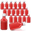 Reallnaive 20 Pcs 4 oz Liquid Medicine Bottles with Caps, Amber