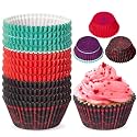 Reallnaive 300 Pcs Spider Theme Cupcake Liners Paper Baking Cups, Fashion