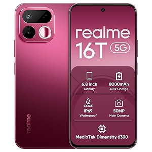 realme 16T 5G Smartphone 8GB128GB 8000mAh Battery45W