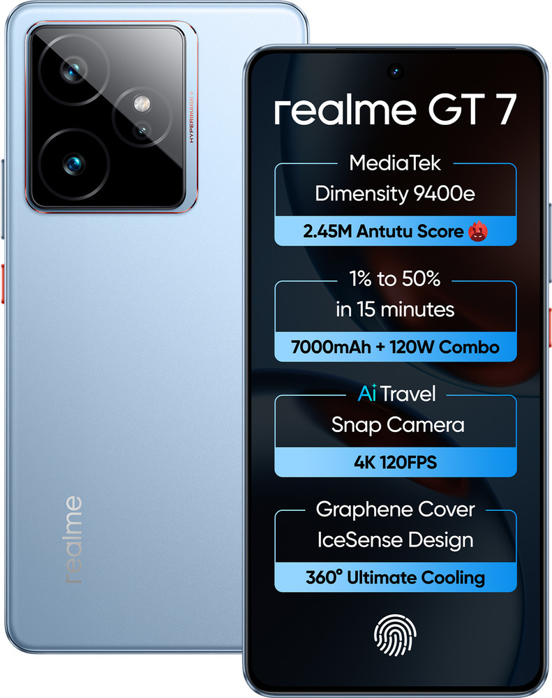 realme Gt 7 (Icesense Blue, 256 GB) - Price History