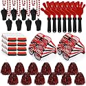 Realspring 148 Pcs Spirit Week Accessories School Team Spirit Items