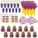 Realspring 148 Pcs Spirit Week Accessories School Team Spirit Items