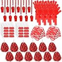 Realspring 148 Pcs Spirit Week Accessories School Team Spirit Items