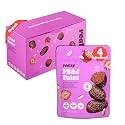 Realsy Peanut Butter and Jelly Stuffed Medjool Dates, Organic Dates with No Sugar Added, Good Source of Fiber, Low Glycemic Index Gluten-Free, Vegan, All Natural Healthy Snack (10 Pack)