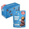 Realsy Peanut Butter Stuffed Medjool Dates, Organic Dates with No Sugar Added, Gluten-Free, Vegan, Good Source of Fiber, Low Glycemic Index, All Natural Healthy Snack, (10 Pack)