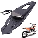 Rear Fender Mount Red LED Tail Light Brake Lamp Turn Signals License Plate Light for Custom Off-Road Motorcycle Dirt Bike