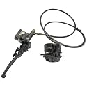Rear Hand Hydraulic Disc Brake Left Hydraulic Brake Master Caliper Assembly Compatible for Chinese Taotao Roketa Sunl 50cc 90cc 110ccc 125cc Go-Kart Dune Buggy Quad ATV Dirt Mini Bike Kinroad 1